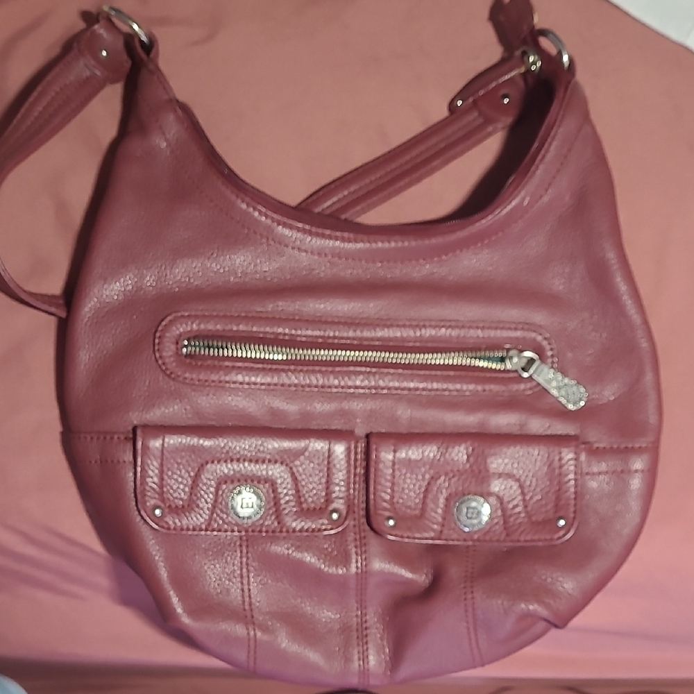 Vintage Stone Mountain Leather Bag